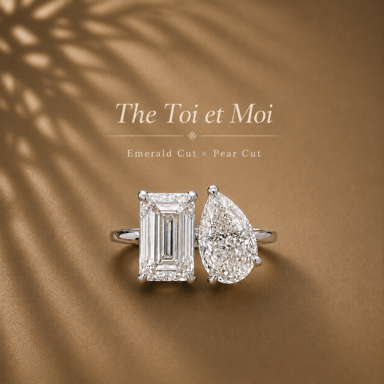 J.J. & Co. fine diamond jewelry — ring, earrings, necklace and tennis bracelet on stone with silk